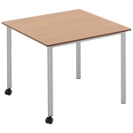 Quadrattisch 90 x 90 cm, Platte Vollkern, Tischhöhe DIN2 - 53cm 